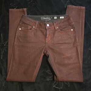 Miss Me Deep Red Skinny Jeans